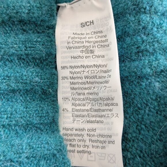 J. Crew Sweater Women's Small Emerald Green Mock Neck Supersoft Yarn Wool #J6366 - Picture 13 of 16